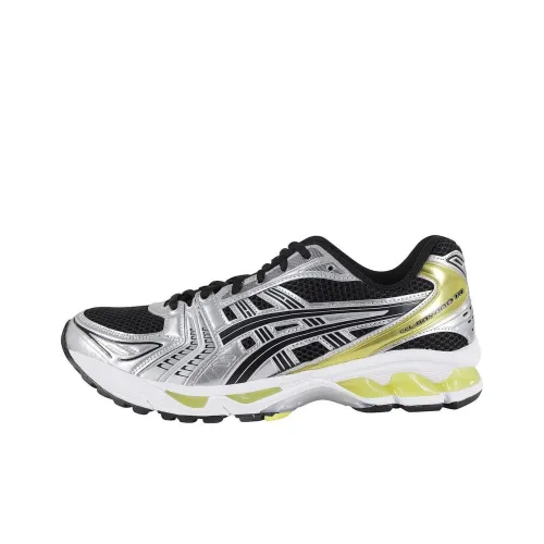 Asics Gel Kayano 14 Anti Slip Wear Resistant Low Top Casual Running Shoes Men's Silver Black