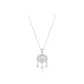 Peaceful Lock Cross Chain[999 Fine Silver]