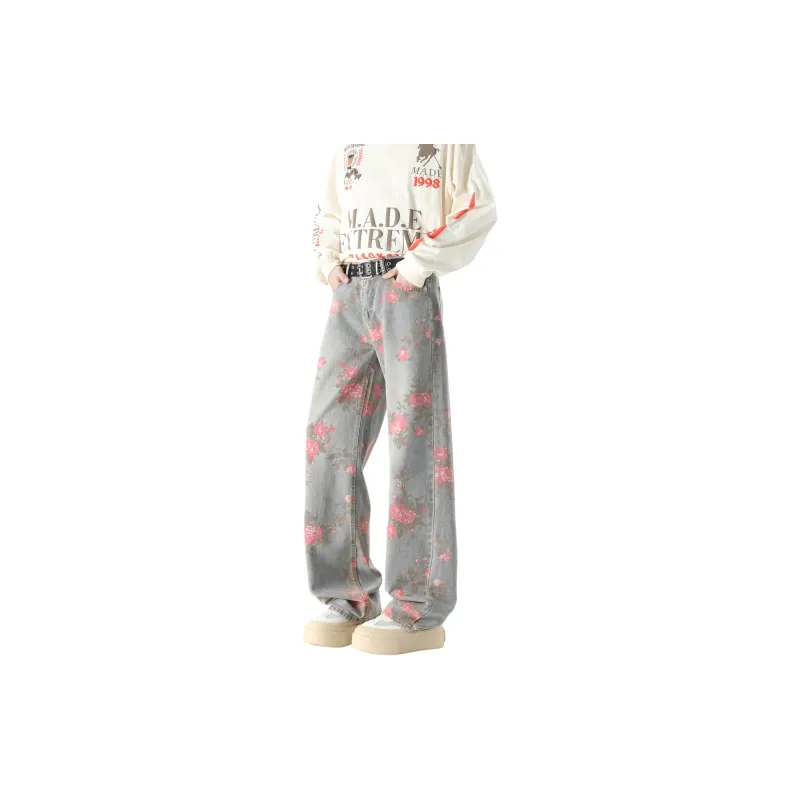 PANDA ADEVIL Fashion Jeans Unisex Blue Shades-5
