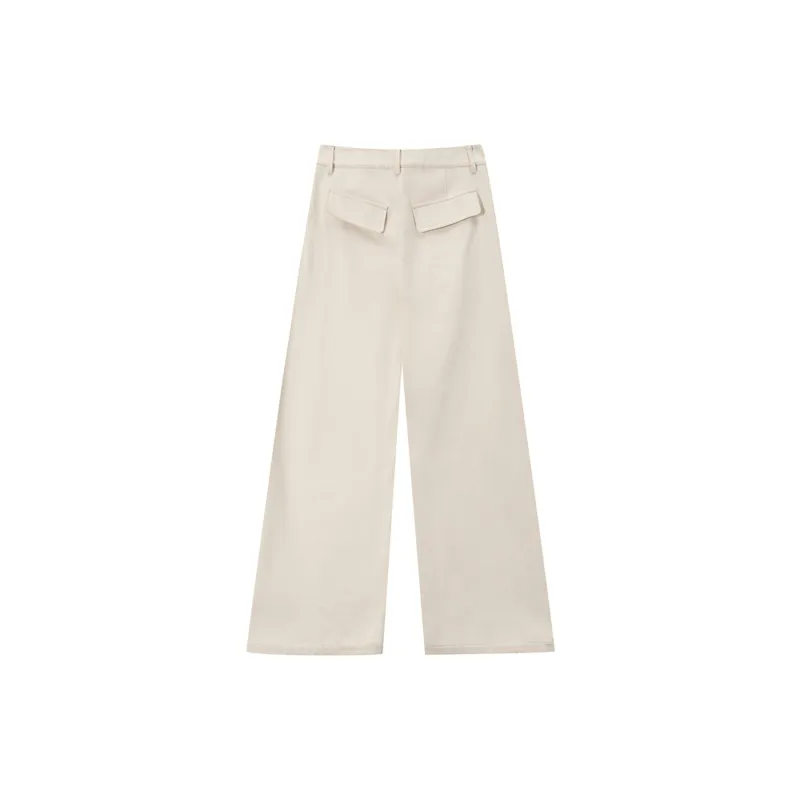 SOLWEIGE Casual Pants Women's White-1