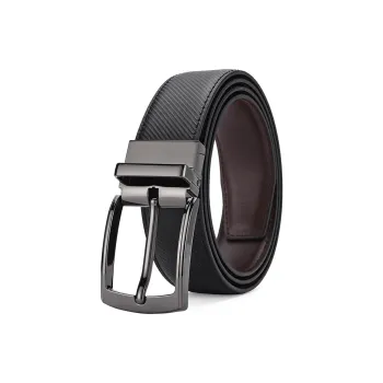 Yamaichi Maru Double Layered Coated Cow Leather Leather Belts Men's 3.4cm
