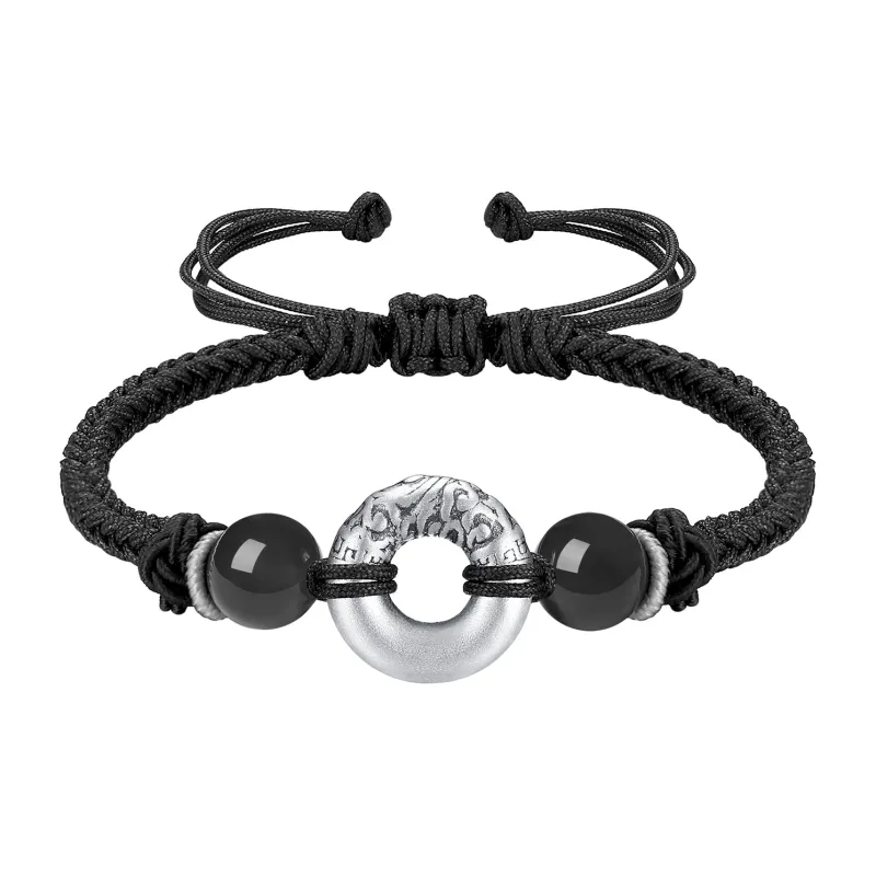 Inker Good Stone 999 Fine Silver Bracelets Unisex-13