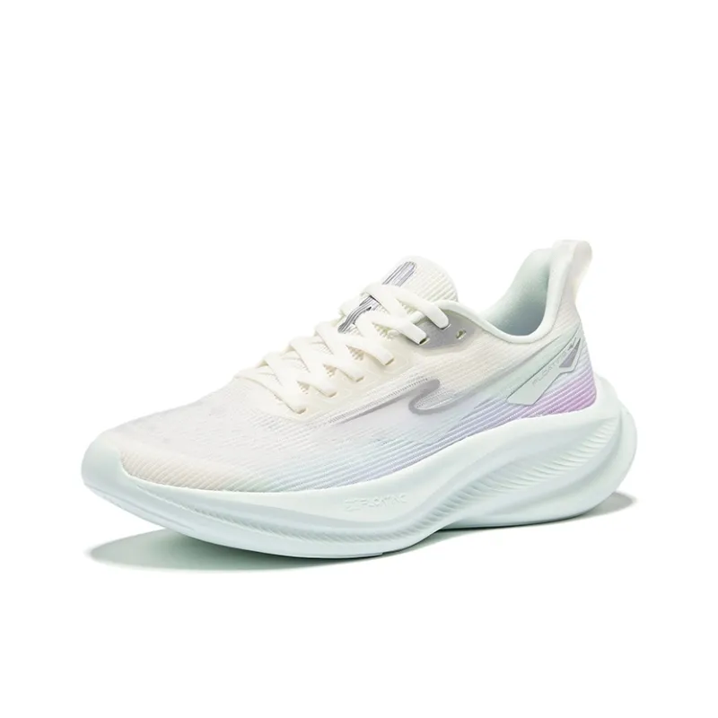 Erke Water Float 6PRO Running Shoes Women's Low Top Microcrystal White Eggplant Purple-2
