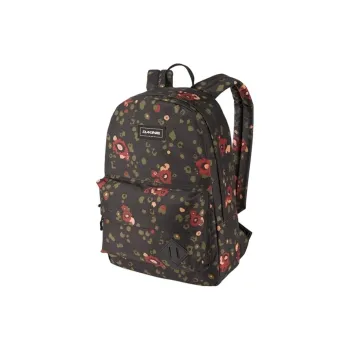 Dakine Polyester Backpack Medium Size Unisex Black With Floral Accent