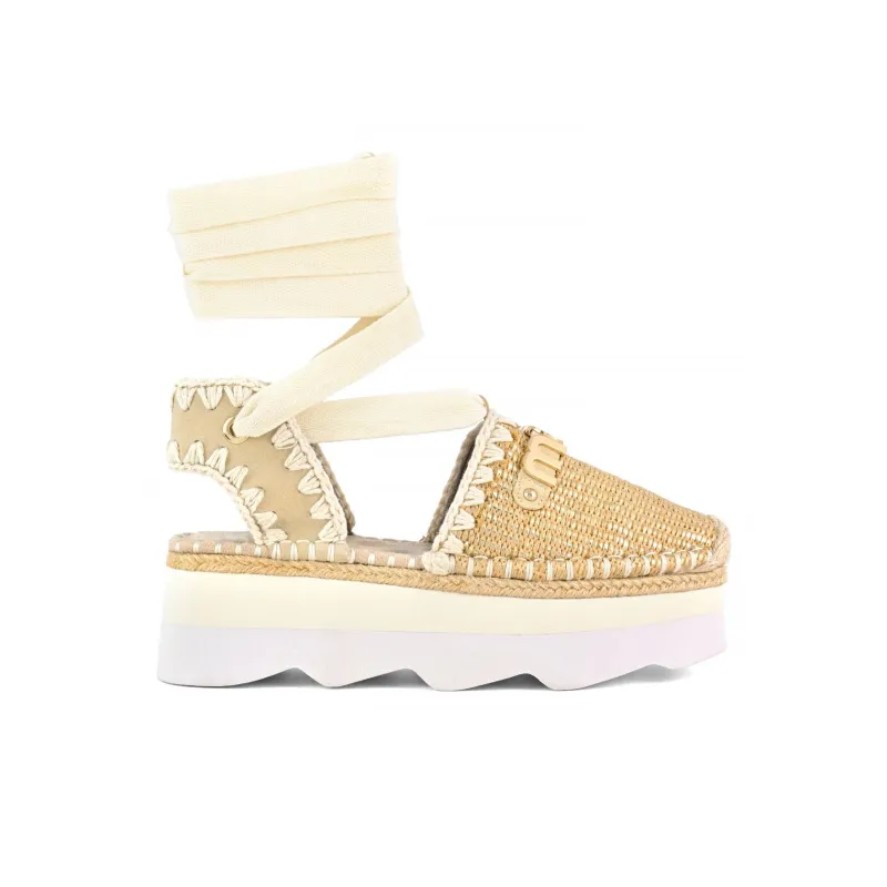 MOU Espa Casual Single Shoes 5.5cm Women's Yellow-1