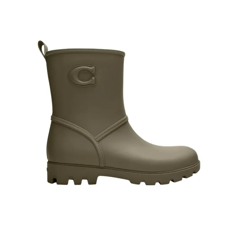 COACH Ryder Rain Boots Women's Green-1