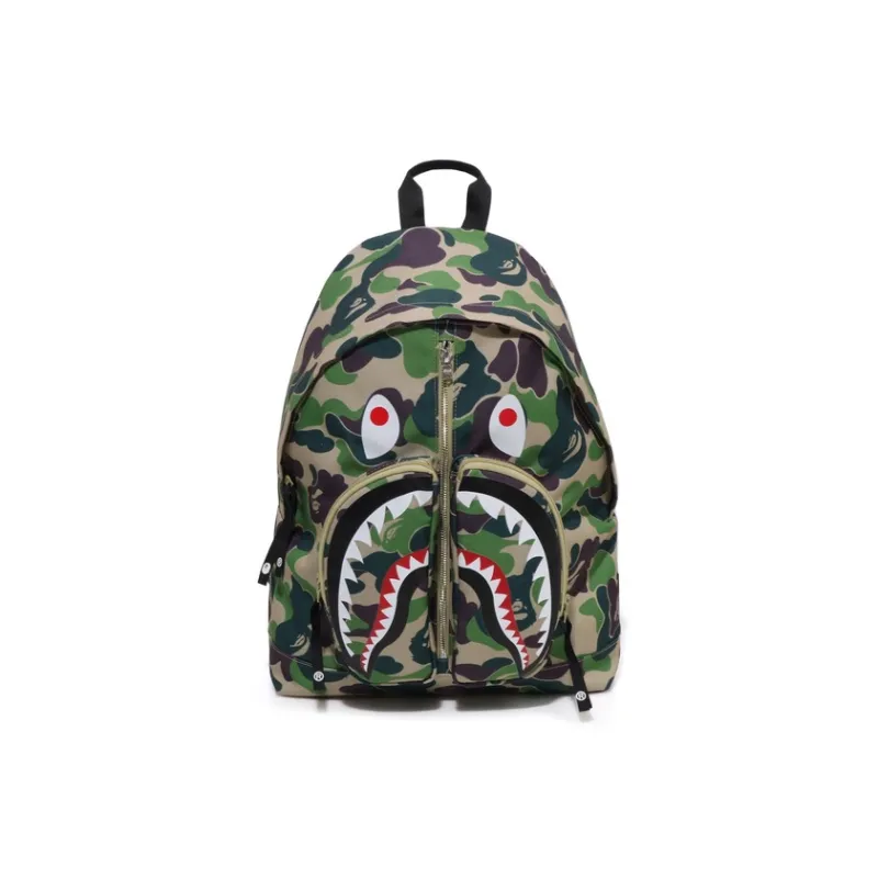 A BATHING APE Fabric Backpack Regular Unisex Blue/Pink/Green-7