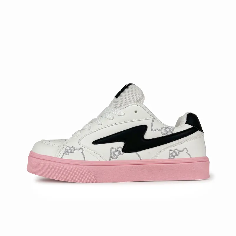 Rongchuan Low-Top Skateboard Shoes Women's Pink White-0