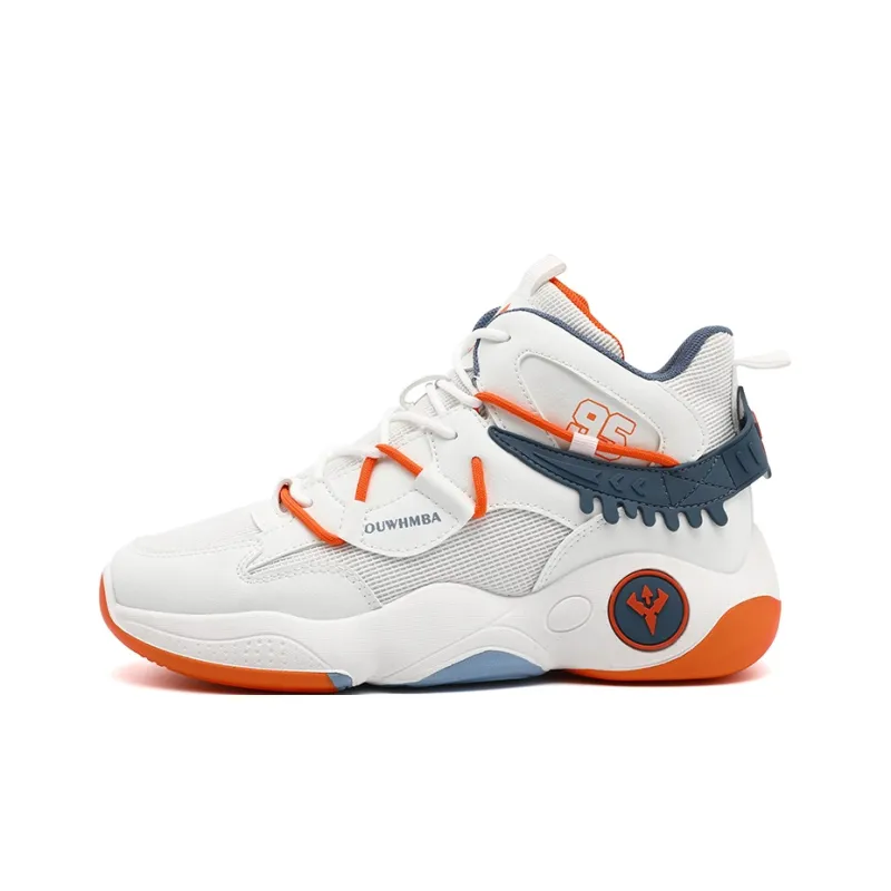 OUWENHEIMANBA Cushioning Coverage Rebound Height Increase Abrasion Resistant Breathable High Top Basketball Shoes Men's-35