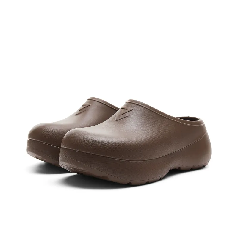 PEAK Taichi Chef Shoes Closed Toe Slippers Men's Dark Coffee-2