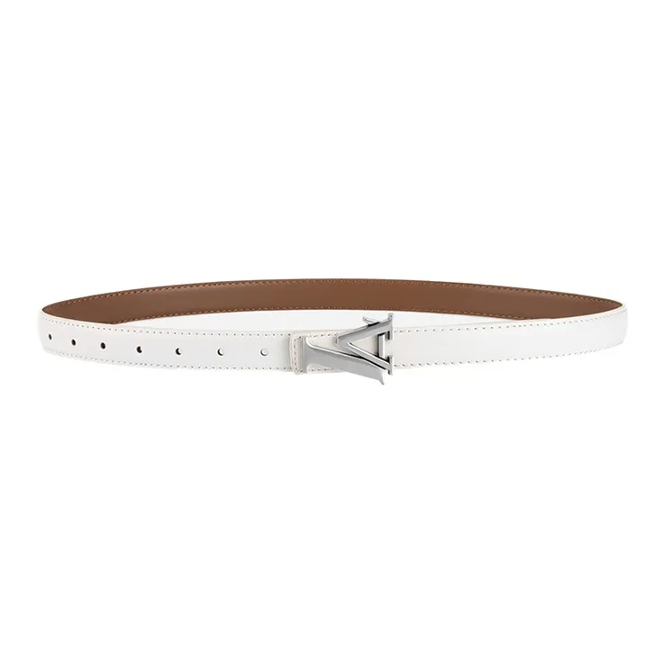 Lanza Cow Split Leather Belts Women's Width 2.3CM-3