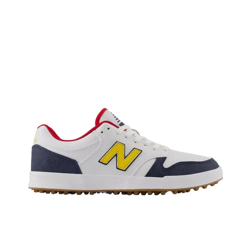 480 New Balance Spikeless Golf 'White Yellow Navy'-1