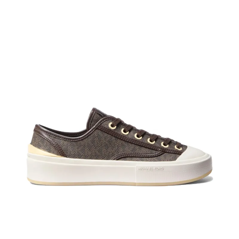 MICHAEL KORS Jude Low Top Skateboard Shoes Women's Dark Brown-1