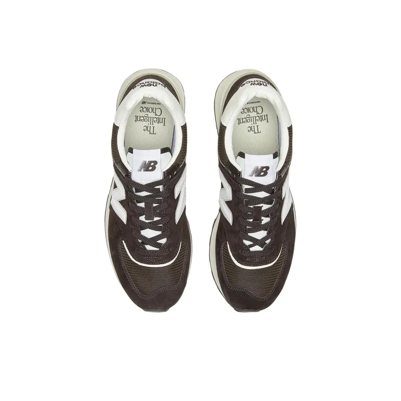 New Balance NB U574 Anti Slip Wear Resistant Low Top Casual Running Shoes Unisex Brown-4