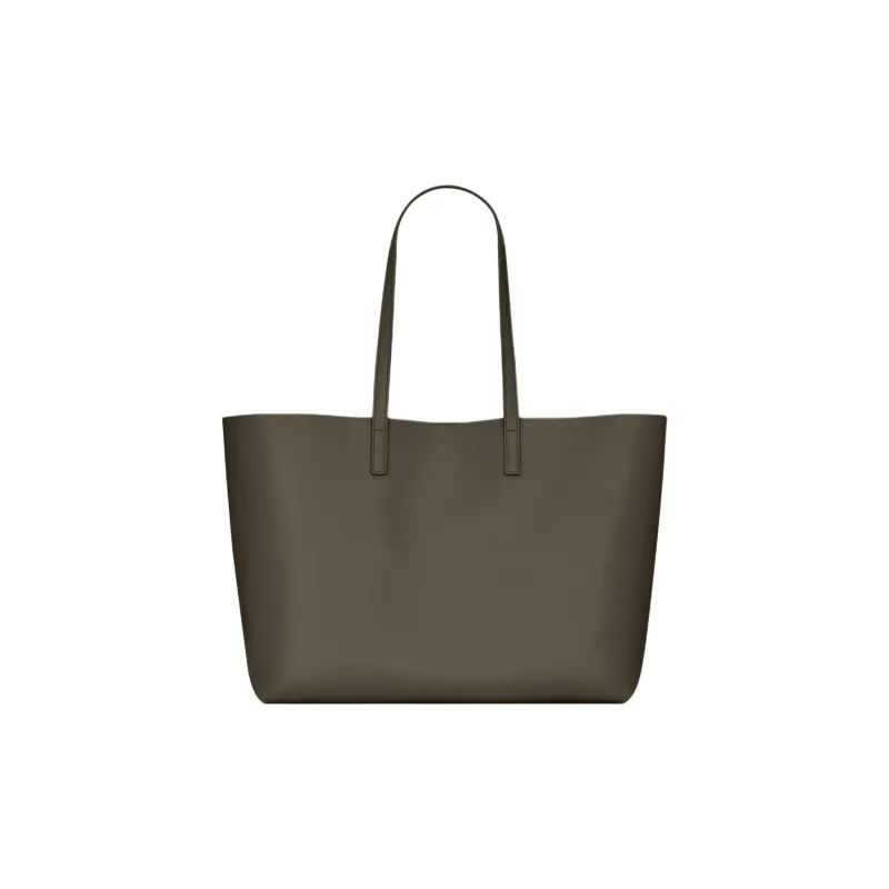 SAINT LAURENT Split Cow Leather Tote Bag, Shopping Bag, Shoulder Bag Tubas Women's Light Musk-4