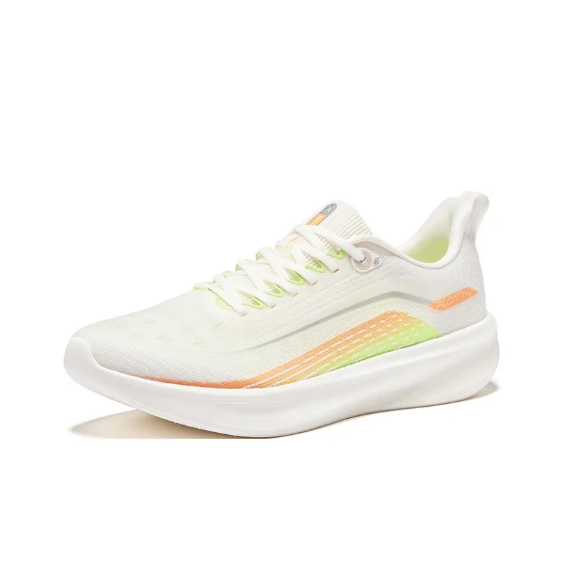Erke Water Float 6 Running Shoes Men Low Top Microcrystal White Fluorescent Sprout Green-2
