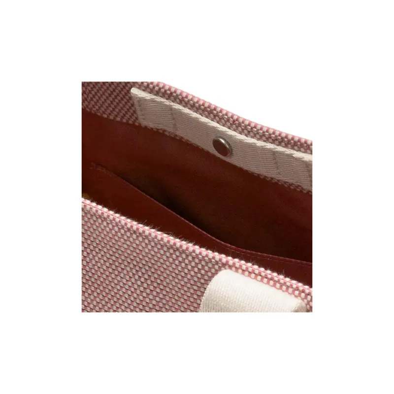 Lululemon Cotton Tote Bag, Shopping Bag, Shoulder Bag, Crossbody Bag, Handbag Mini Women's Pink & White-4