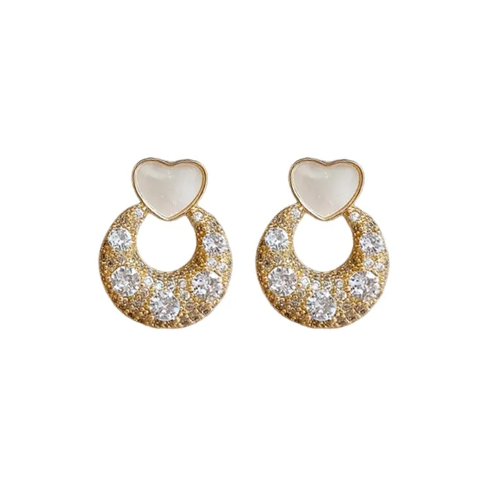 Drejew Copper Stud Earrings Women's-0