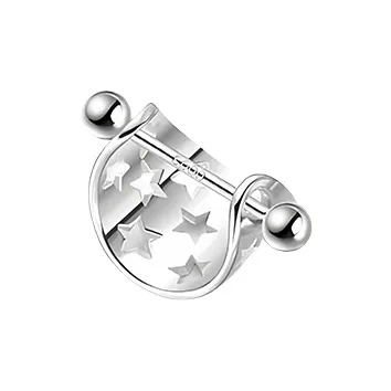 EAR PARTNER 999 Fine Silver Earrings Unisex-0