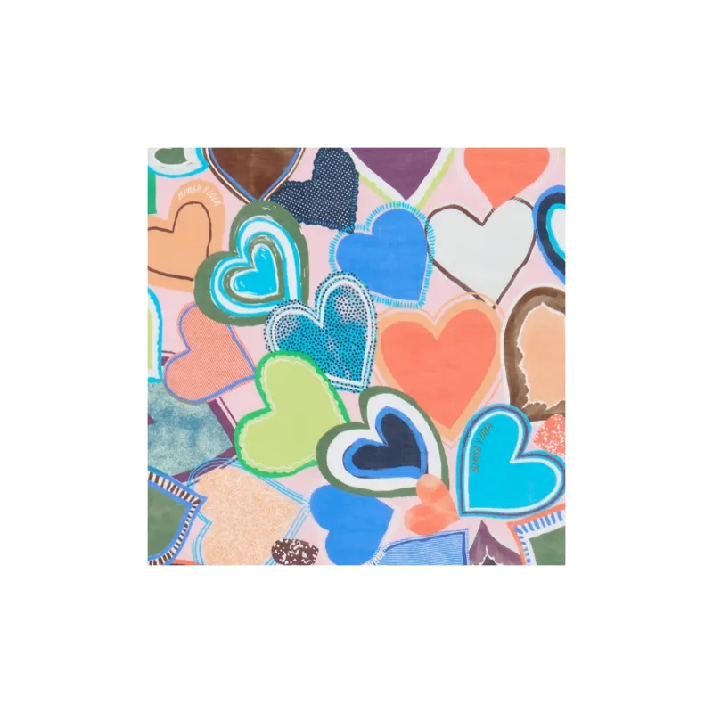 Bimba Y Lola Heart print Shawl-2