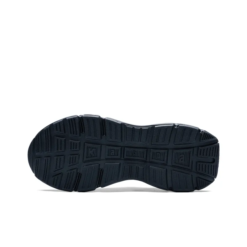 Kappa O.2000 Anti Slip Wear Resistant Low Top Running Shoes Women's Black Silver-5