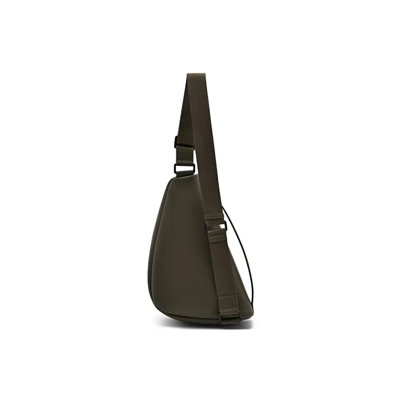 PEDRO PU Triangle Bag, Crossbody Bag, Shoulder Bag Small Size Men's Black/Olive Green-9