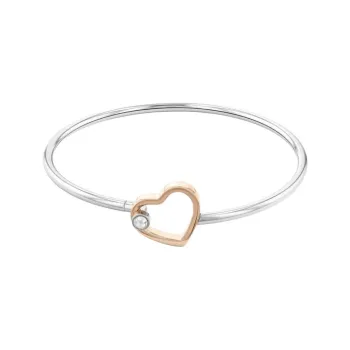 Tommy Hilfiger 316L Stainless Steel, Cubic Zircon Bangles Unisex Silver
