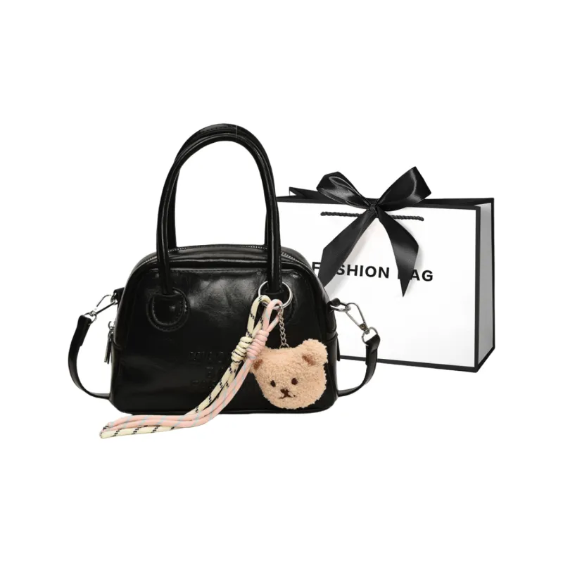 LETOO PU Crossbody Bag Regular Women's Ecru/Pink/Black/Silver-6