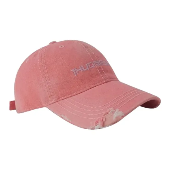 FREE RABBITⅡ Letter Embroidery Versatile Sun Protection With Slimming Effect Baseball Caps Unisex-7