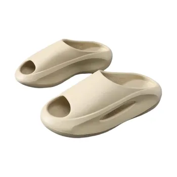 Yamada Hyakuju Home Slippers Khaki, White