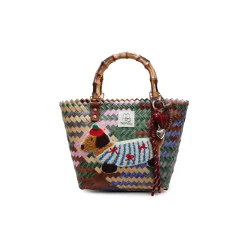 Debecca Straw Woven Handbag Regular Women's