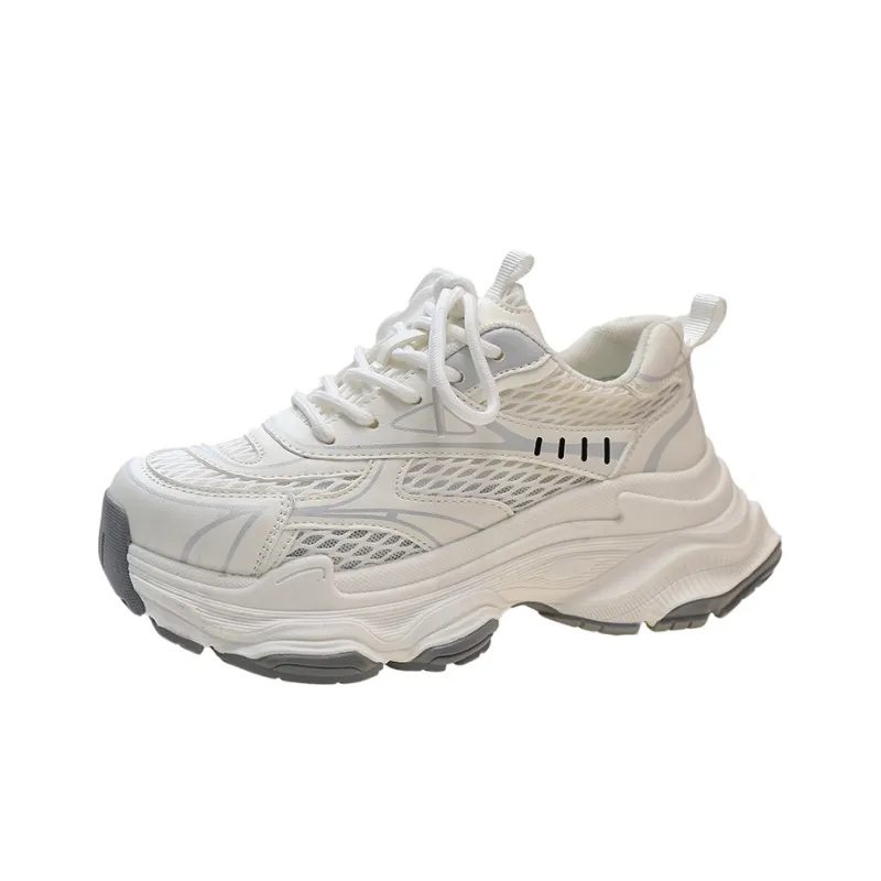 VAEL Cushioning Breathable Moisture-Wicking Low-Top Chunky Sneakers Unisex-0