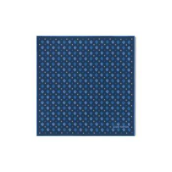 LOUIS VUITTON Silk Scarves Unisex Blue