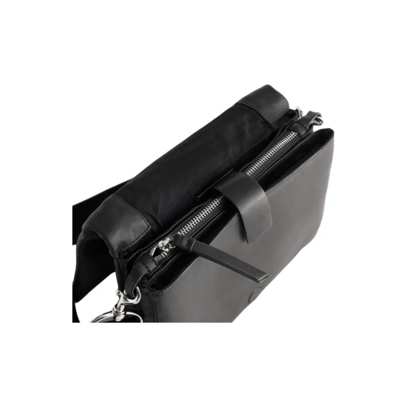 Other Stories Leather Shoulder Bag Men's Black-4