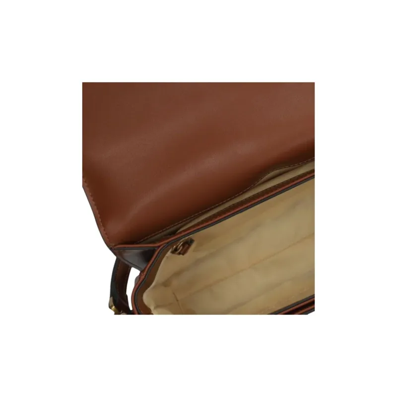 BIBI LOU Leather Portable Crossbody Bag, Shoulder Bag Women's Brown-3