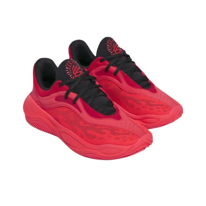 Under Armour Curry Splash Anti-Slip Wear-Resistant Low-Top Basketball Shoes Unisex Red-2