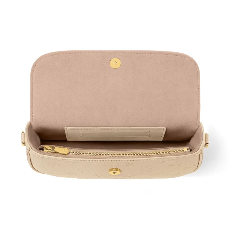 LOUIS VUITTON IVY Calfskin Crossbody Bag, Shoulder Bag Women's Nude Pink-3
