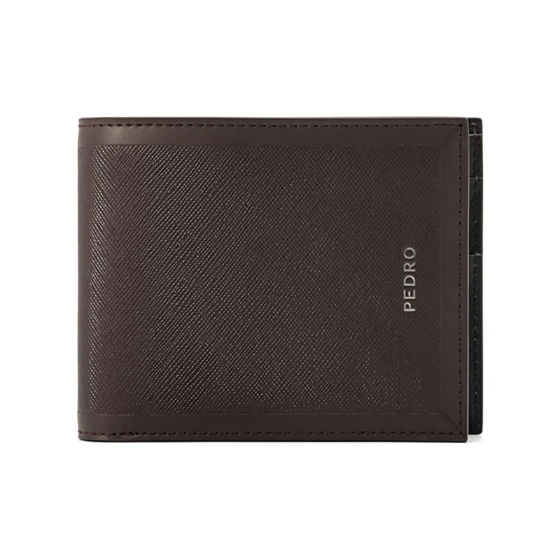 PEDRO Cow Leather Wallet Men's Dark Brown-1