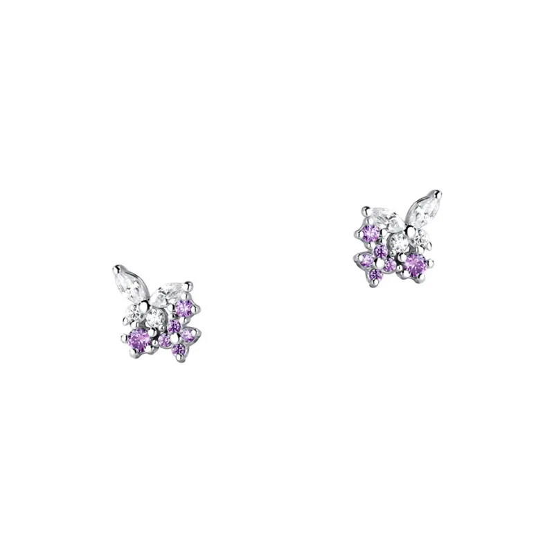 CENTURY&KINDLE 999 Fine Silver Stud Earrings Women's-0