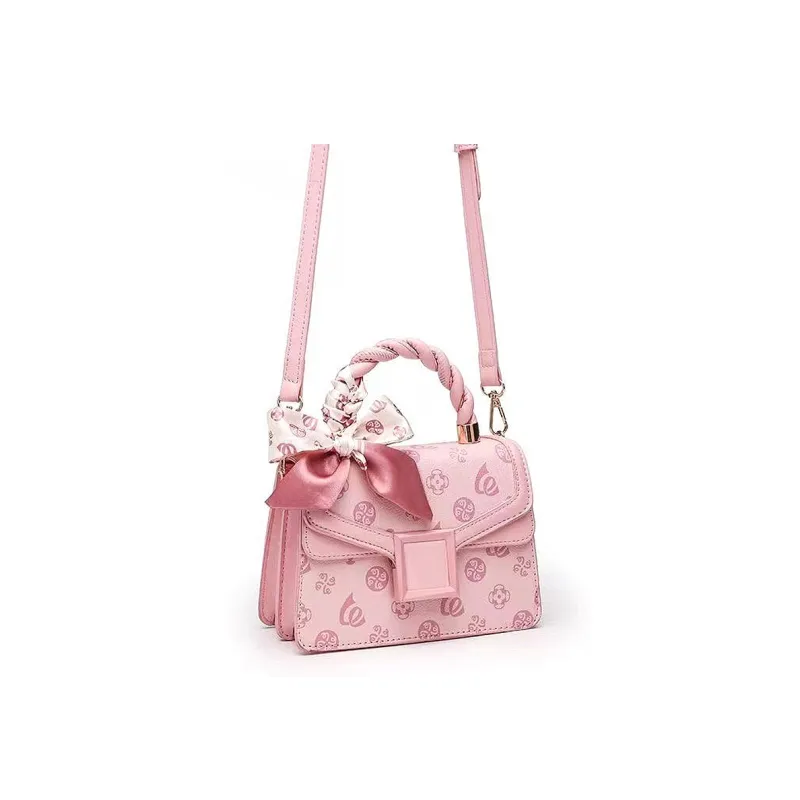 Pivsnu Synthetic Leather Handbag Crossbody Bag Shoulder Bag Women's Pink-2