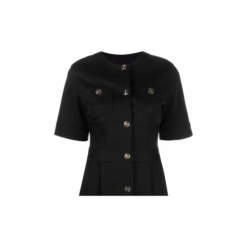 FERRAGAMO SS23 Short-Sleeved Dresses Women's Black-4