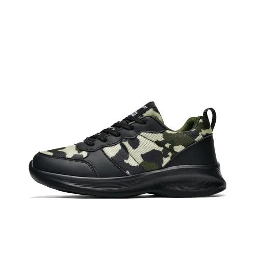 Boogie Bear Low Top Chunky Sneakers Unisex Green Camouflage