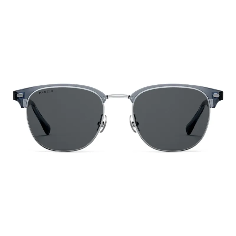 PARZIN Alloy TR/Memory Plastic Plate Frame Browline Sunglasses Unisex-10