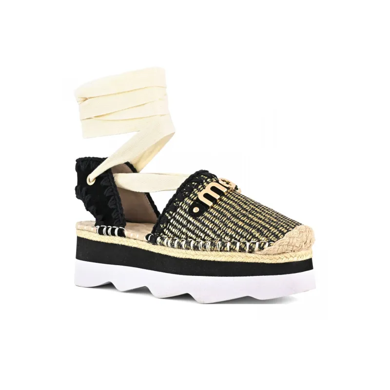 MOU Espa Casual Single Shoes 5.5cm Women's Black-2