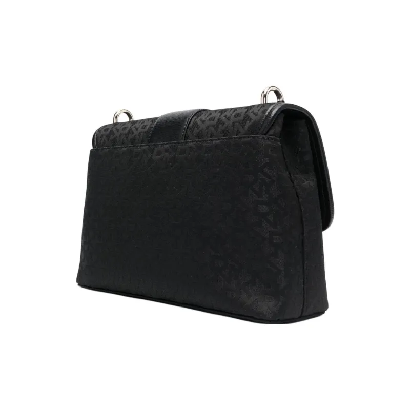DKNY Calfskin Crossbody Bag Shoulder Bag Women's Black-1