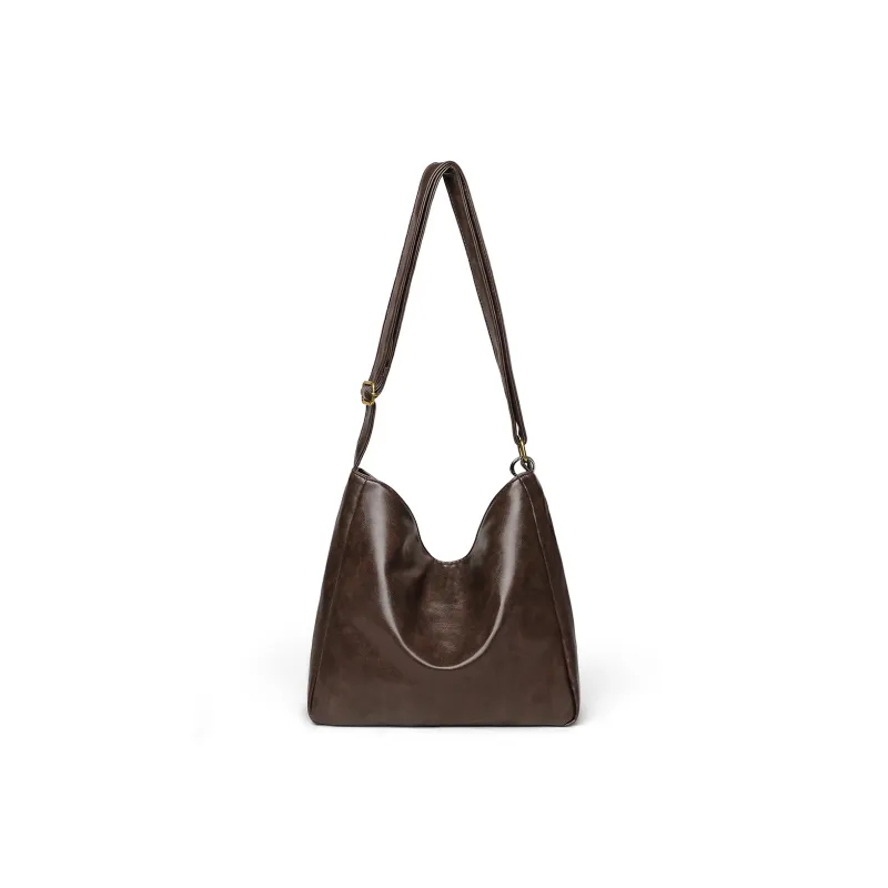 C°BANNER Synthetic Leather Tote Crossbody Bag, Shoulder Bag Medium Size Women's Brown/Coffee/Black-5