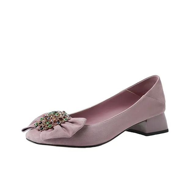 QIAOLINER Block Heel High Heels 4cm Women's-0