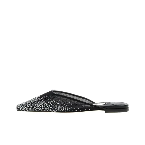 Jimmy Choo Wrap toe Slippers Women's Black