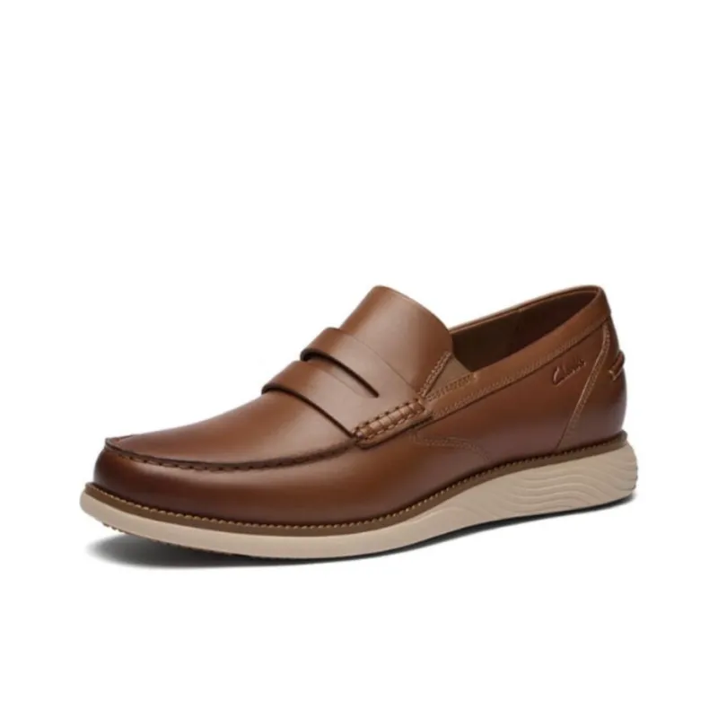 Clarks Light And Agile Collection Loafers 2.5cm Men's Tan-1