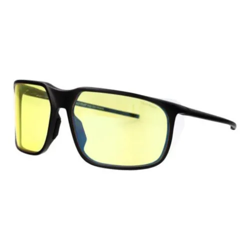 TAG HEUER Stainless Steel Bio Nylon Injection Molded Recycled Graphite Square Sunglasses Men's Black